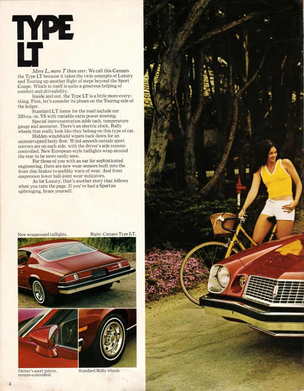 1974 Chev Camaro Brochure Page 5